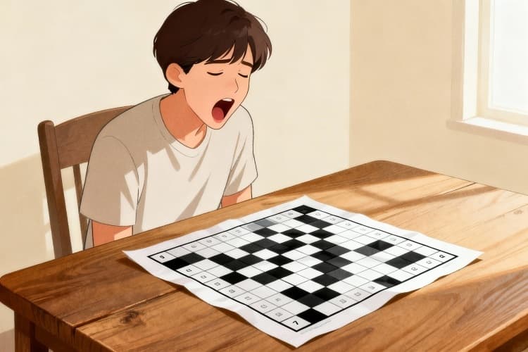 خمیازه در جدول کلمات متقاطع: پاسخ های ممکن و توضیحات